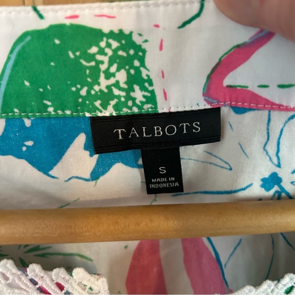 Talbots Lace Bob Floral Tunic. Size Small. - Picture 5 of 11